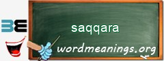 WordMeaning blackboard for saqqara